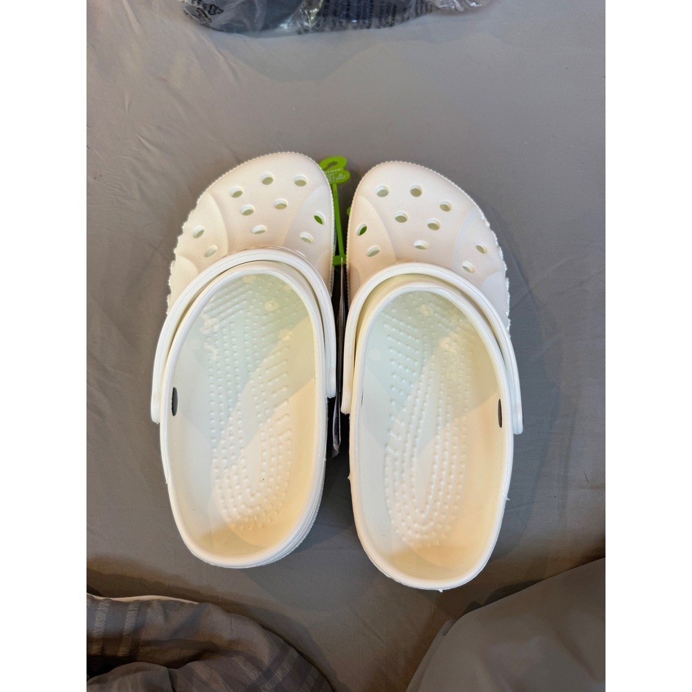 Crocs Baya Clog White Mens 7 Womens 9 Comfort Slip On Water Shoes 10126-100